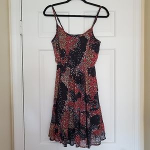 Black and Floral Boho Dress